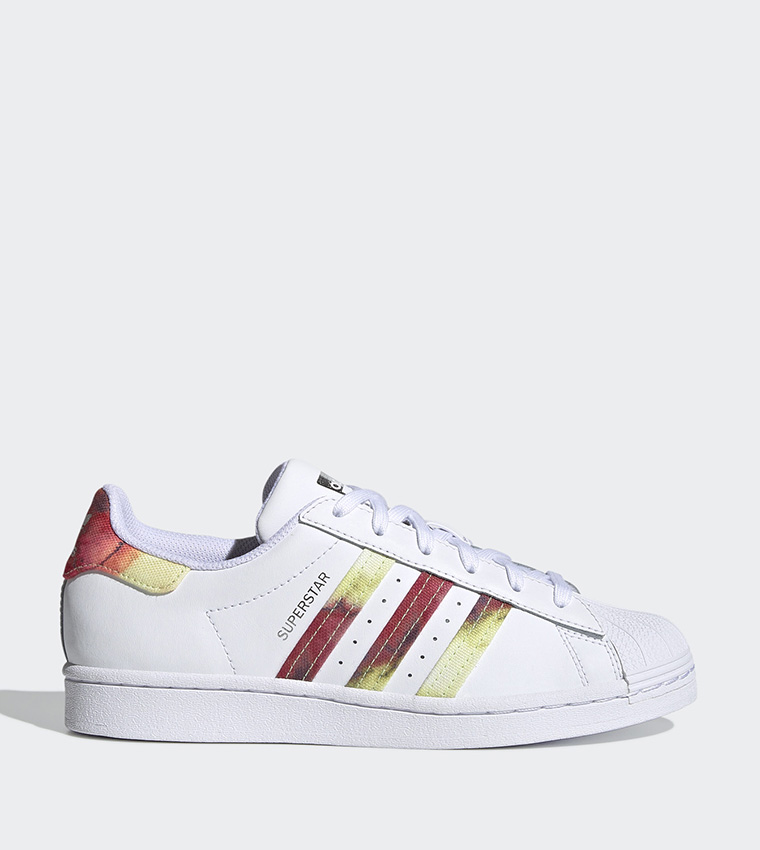 Adidas women's superstar lace up clearance sneakers