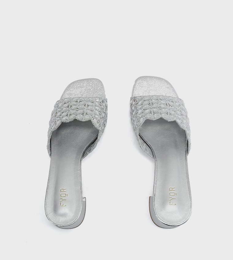Embellished Open Toe Heel Sandals