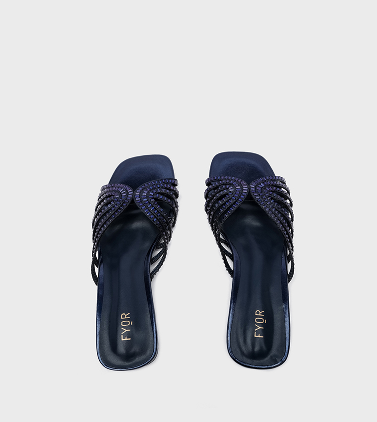 Embellished Open Toe Flat Sandals