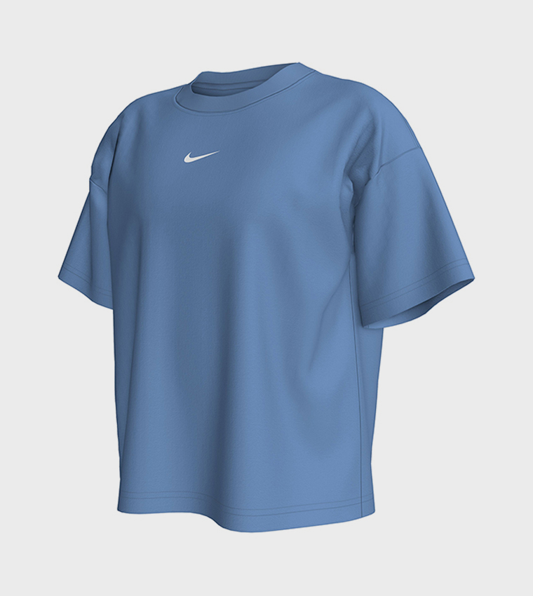 Short Sleeve Nikelab Swoosh Tee Blue T-shirts NikeLab Men's T