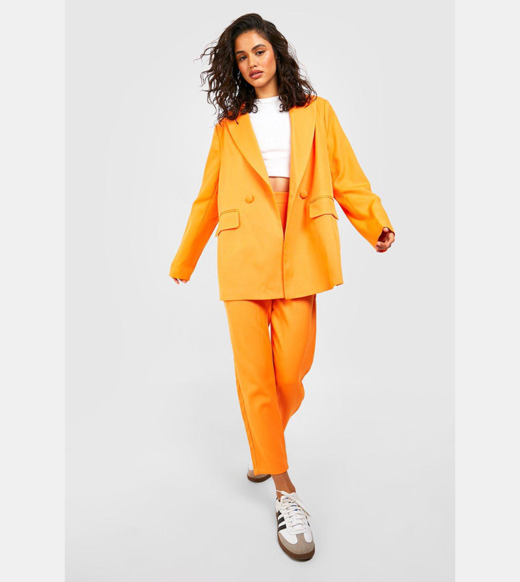 Buy Boohoo Mix And Match Brights Oversized Blazer In Orange