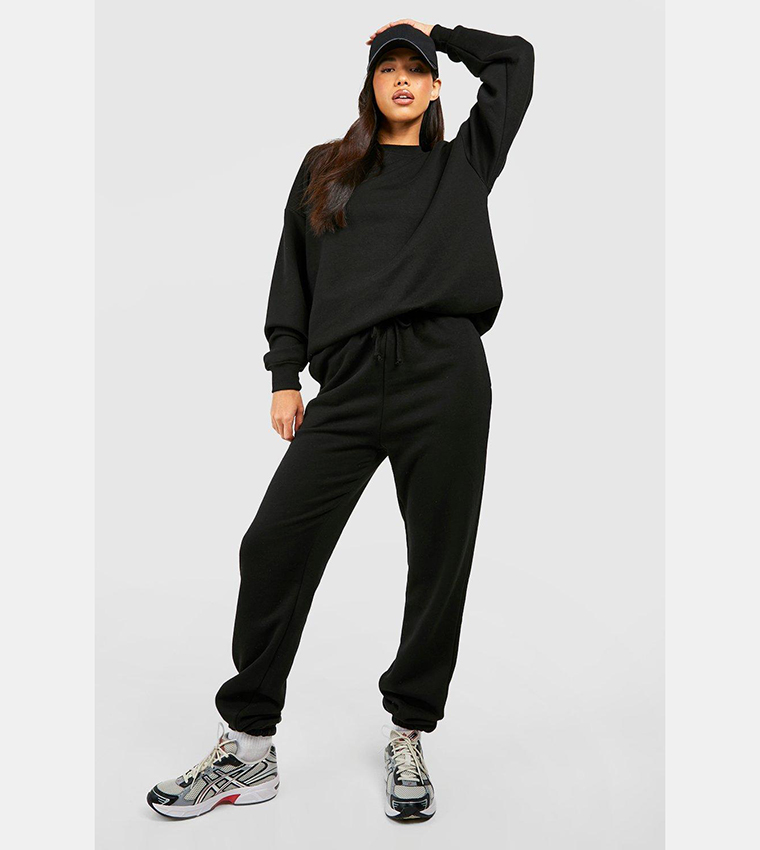 Black basic discount cuffed hem jogger