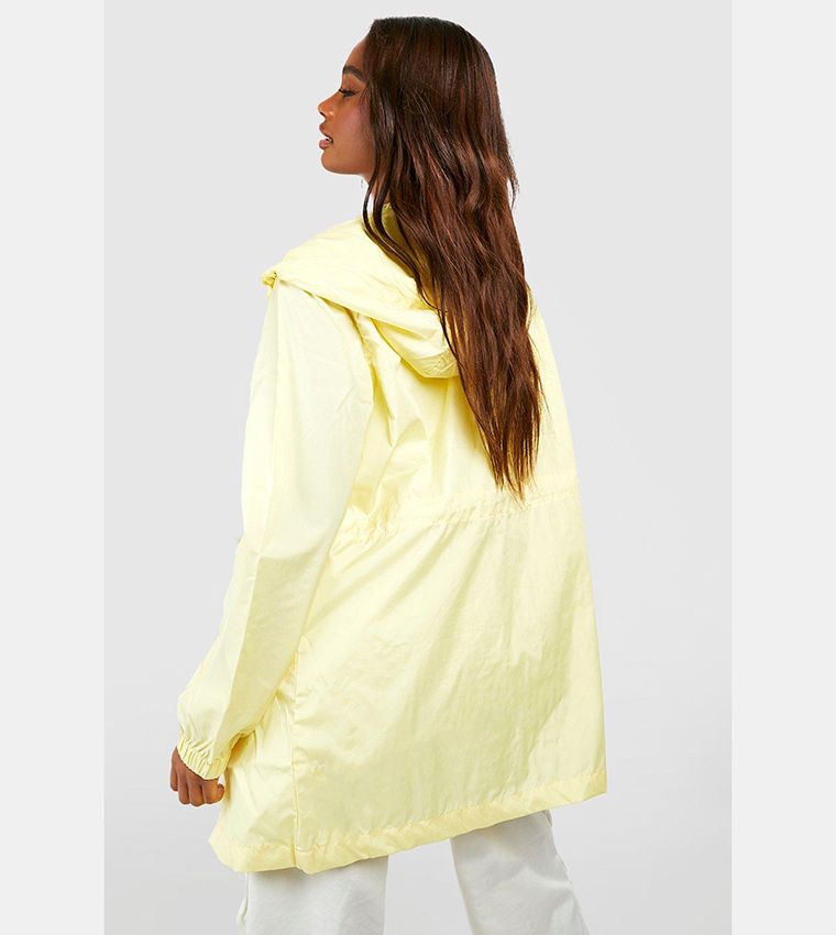 Boohoo top yellow raincoat