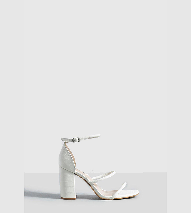 White block heel on sale sandals wide fit