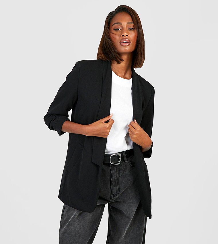 Black jersey outlet blazer ladies