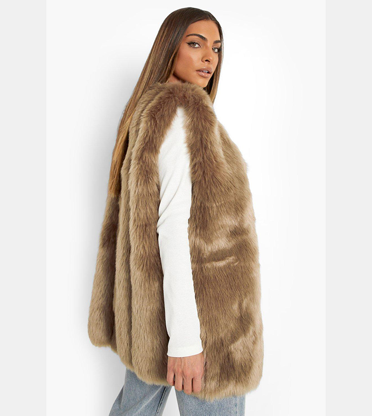 Boohoo hot sale fur gilet