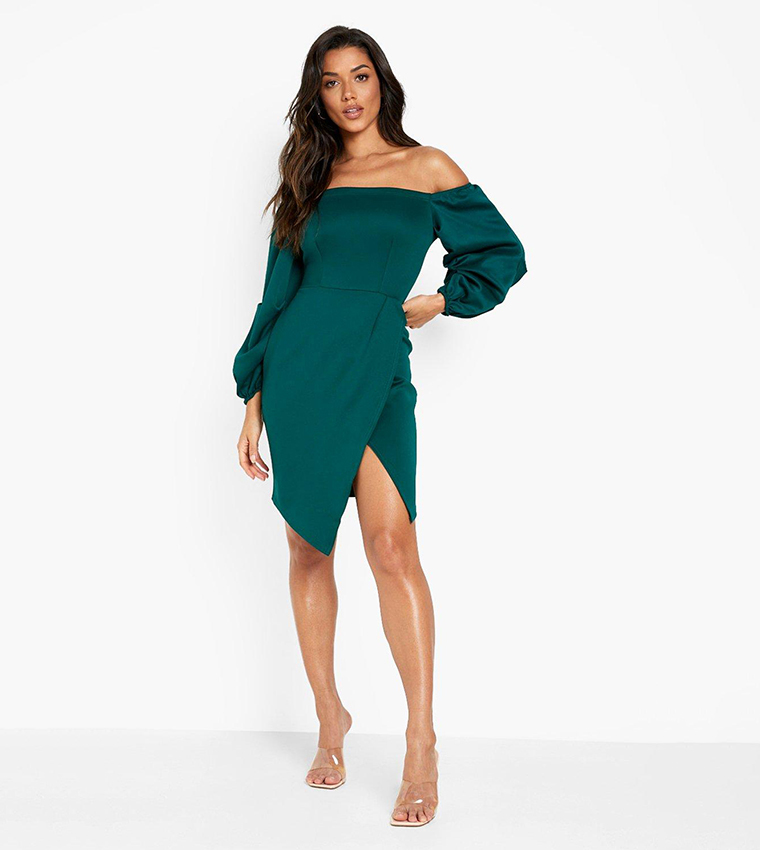 folkster forest green dress Pearl Mini Dress main image 0
