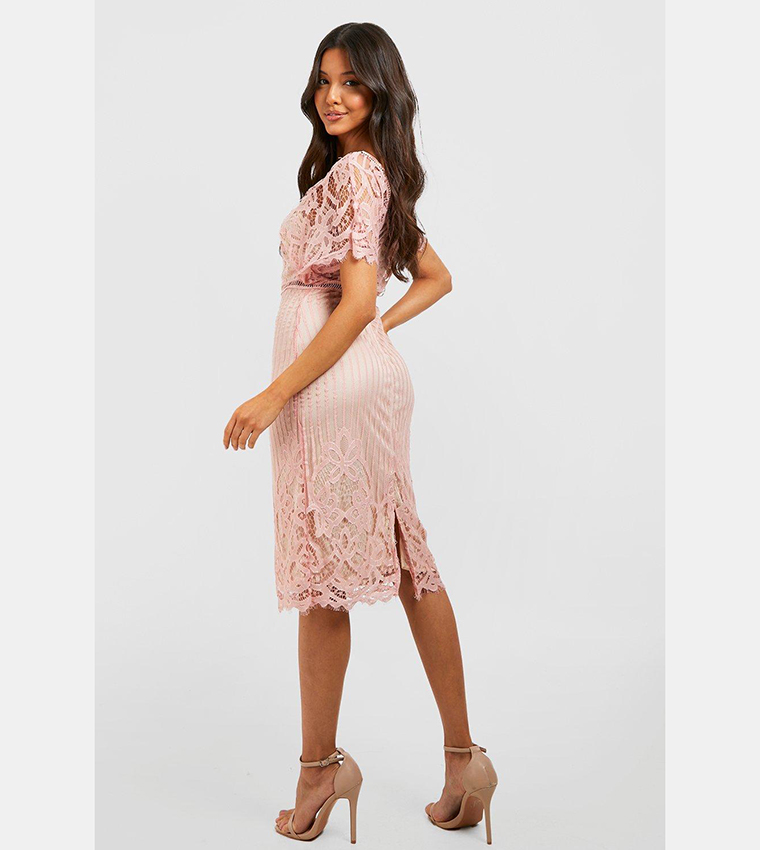 princess polly baby blue dress dasmzper Women's Sexy Floral Lace Long Sleeve Elegant Bodycon Midi Dress  Formal Party Cocktail Dress Pink at Amazon Women's Clothing store