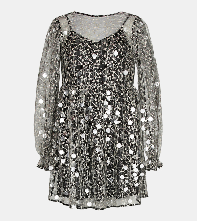 Boohoo Sequin Star Dress New W/ Tags Boohoo Sequin Star Velvet Dress Boohoo Sequin Star Dress New W/ Tags Boohoo Sequin Star Velvet Dress