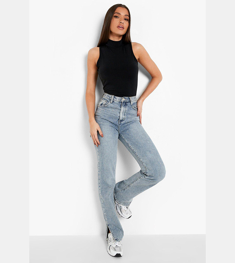 High Neck Sleeveless Top