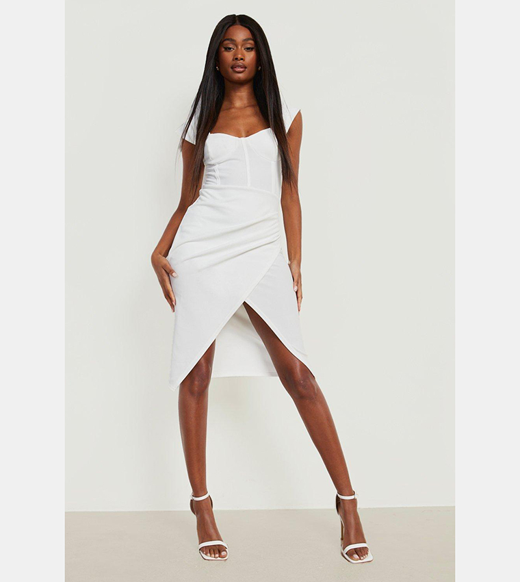 Boohoo scuba outlet dress