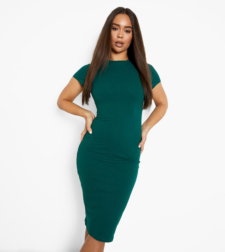 boohoo green bodycon dress Tarik Ediz 98885 – After Five Fashion main image 0