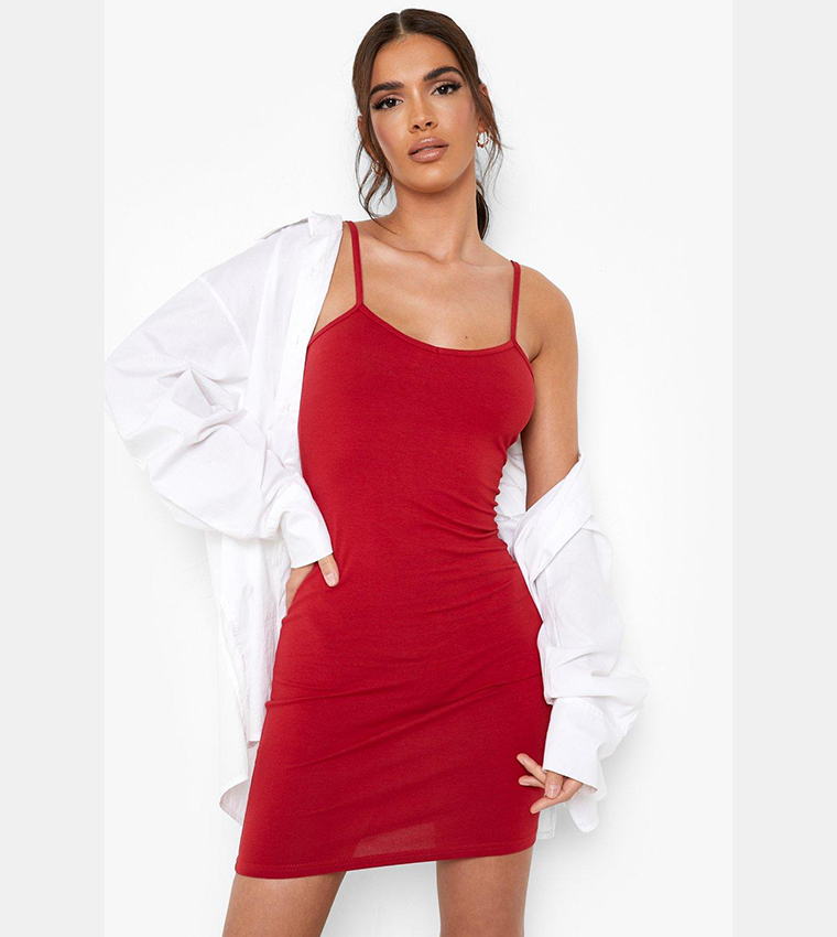 princess polly baby blue dress Red Ruffle Sleeveless Bodycon Dress main image 0