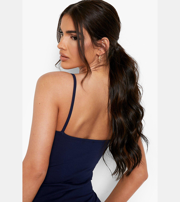 Buy Boohoo Basic Strappy Cami Bodycon Dress In Blue 6thStreet Qatar