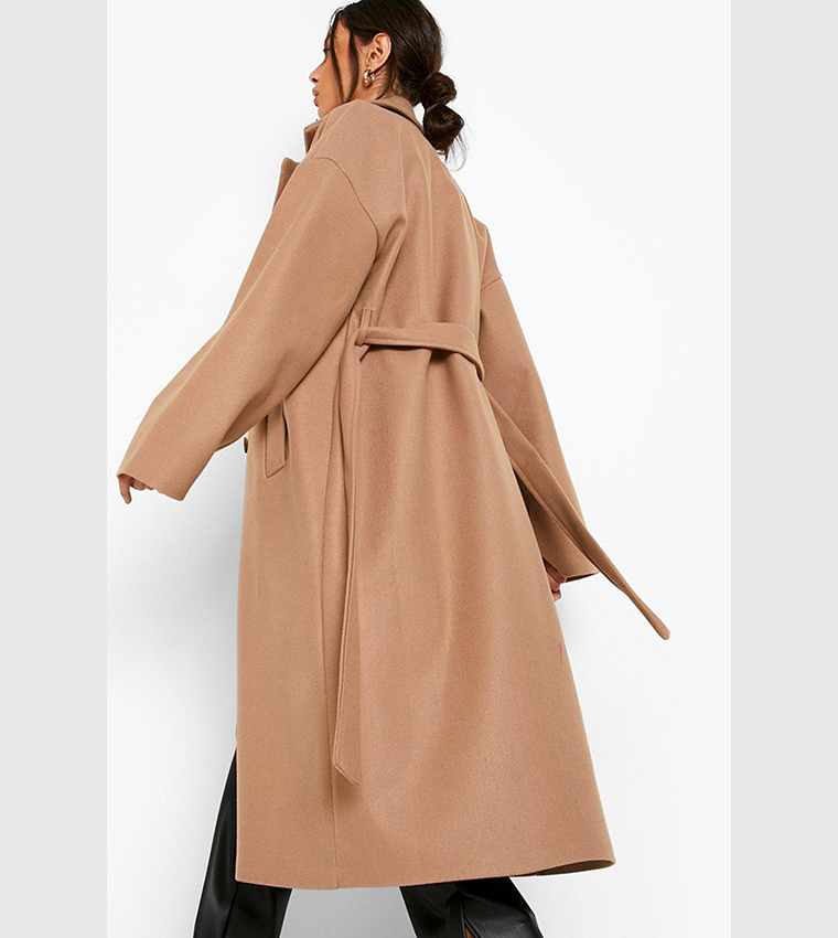 Boohoo hotsell camel coat