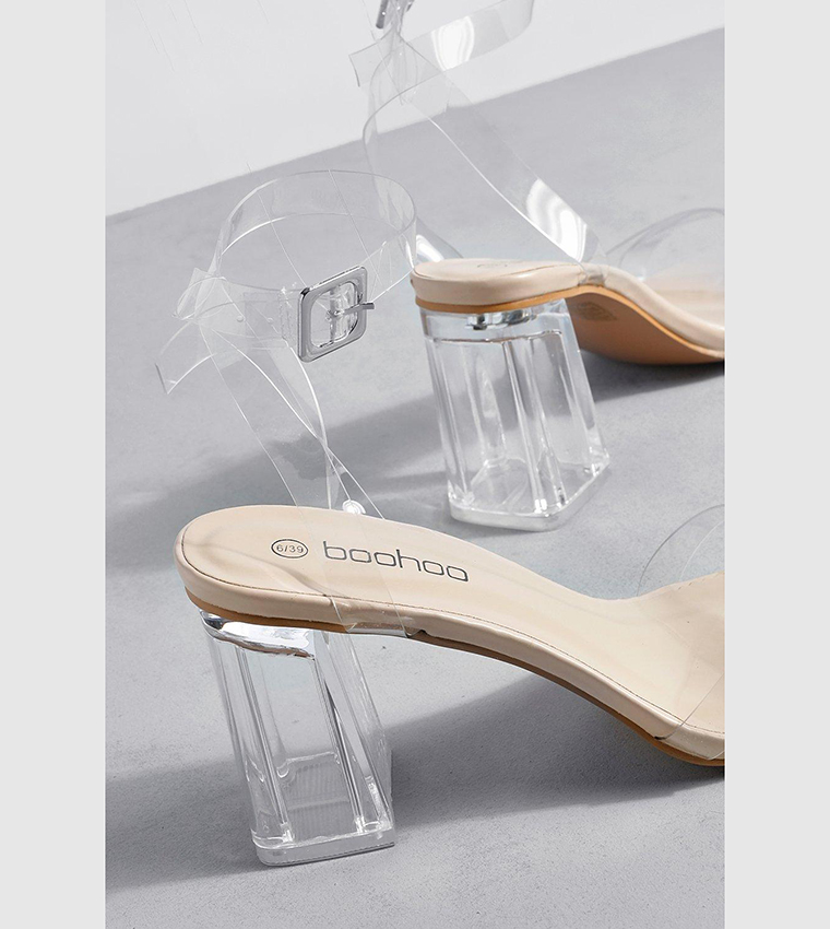 Boohoo store clear heels