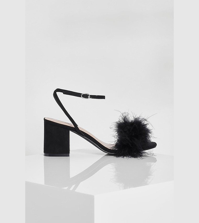 Feather block heels store