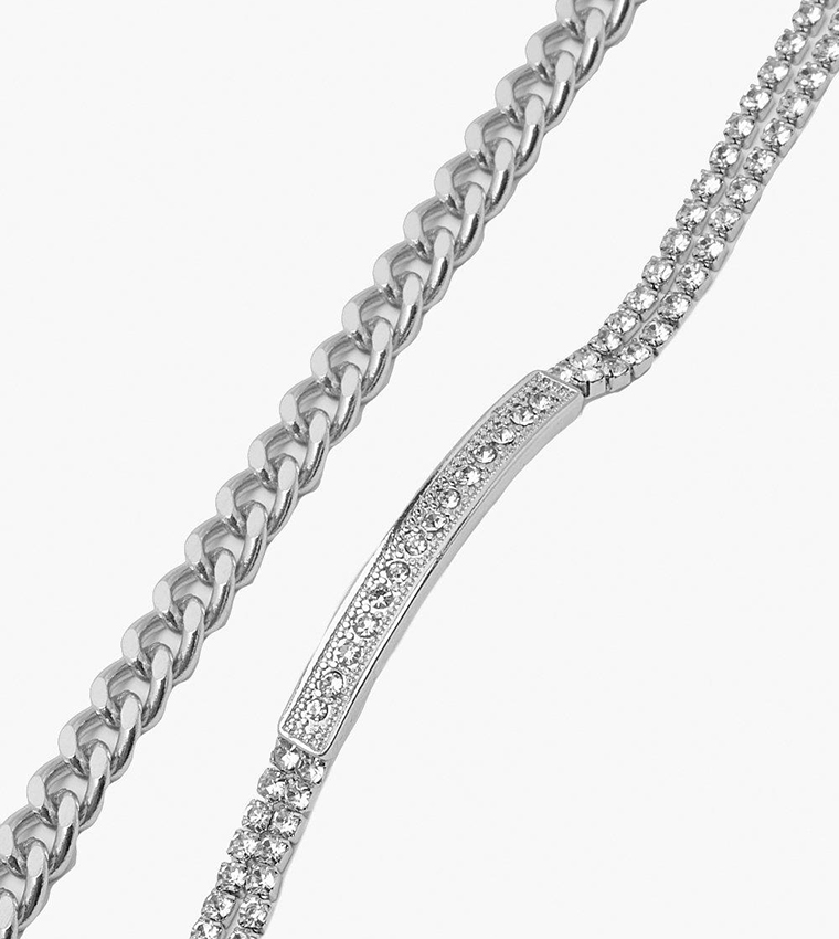 Diamante & Chunky Layered Chains