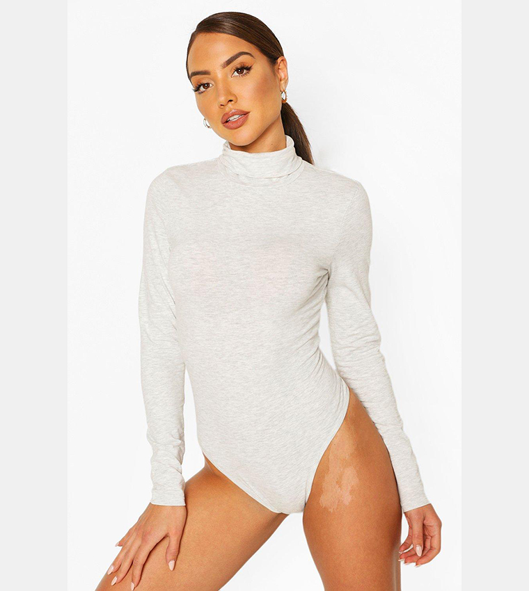 Roll Neck Long Sleeves Bodysuit