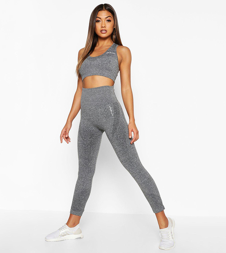 Buy Boohoo Fit Supportive Waistband Seamless Sculpt Gym Leggings