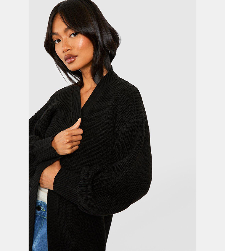 Oversized balloon shop sleeve sweater