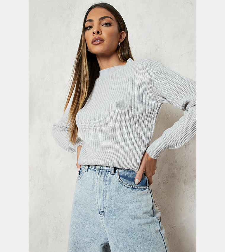 Crop fisherman jumper new arrivals