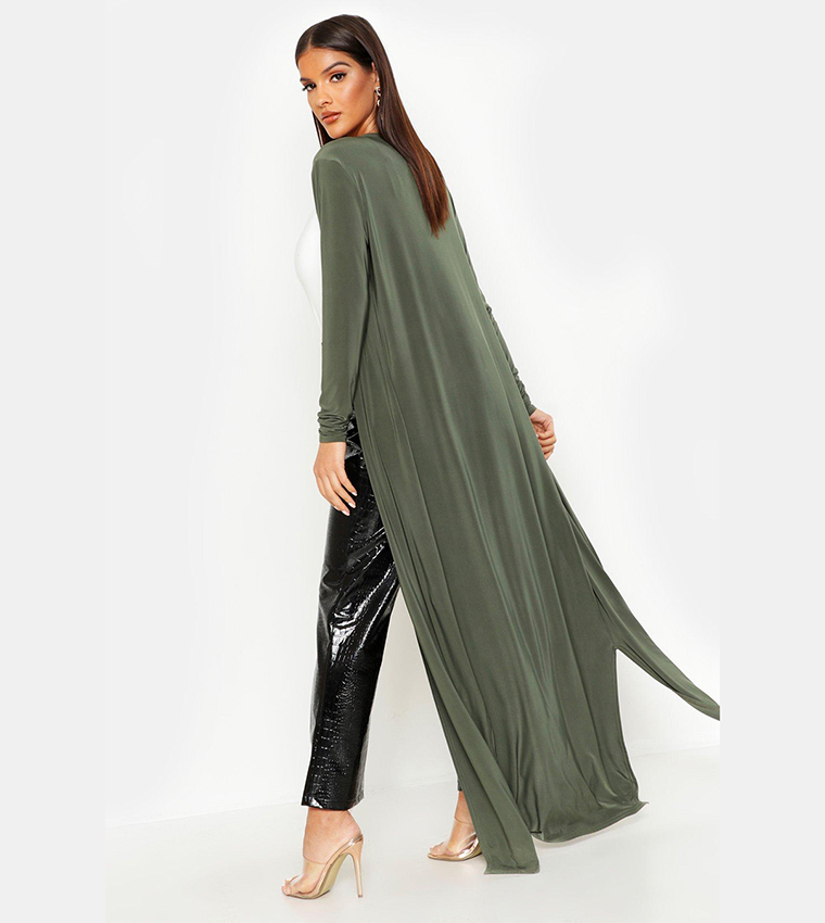 Snakeskin Nude Maxi Robe / Kimono - L