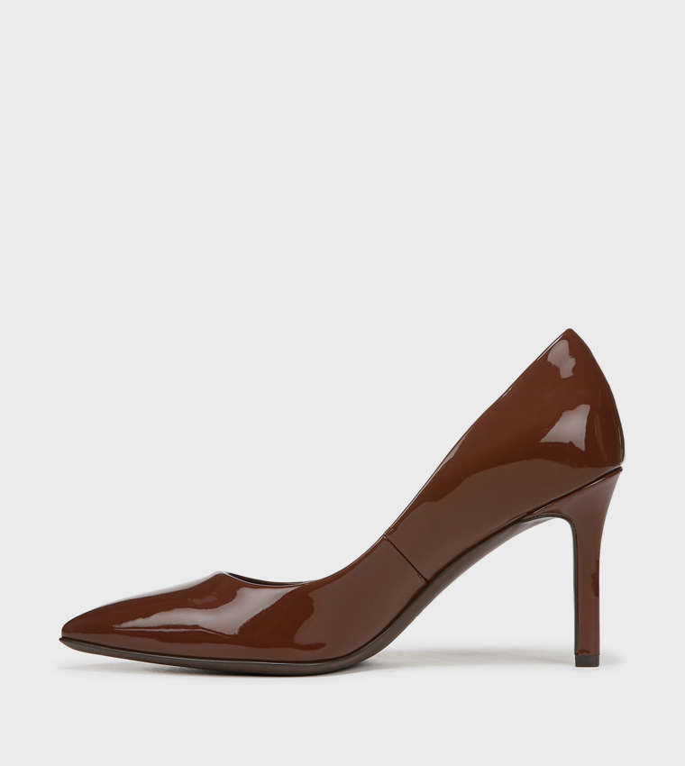 NAANNA-1 Glossy Pointed Toe Pumps