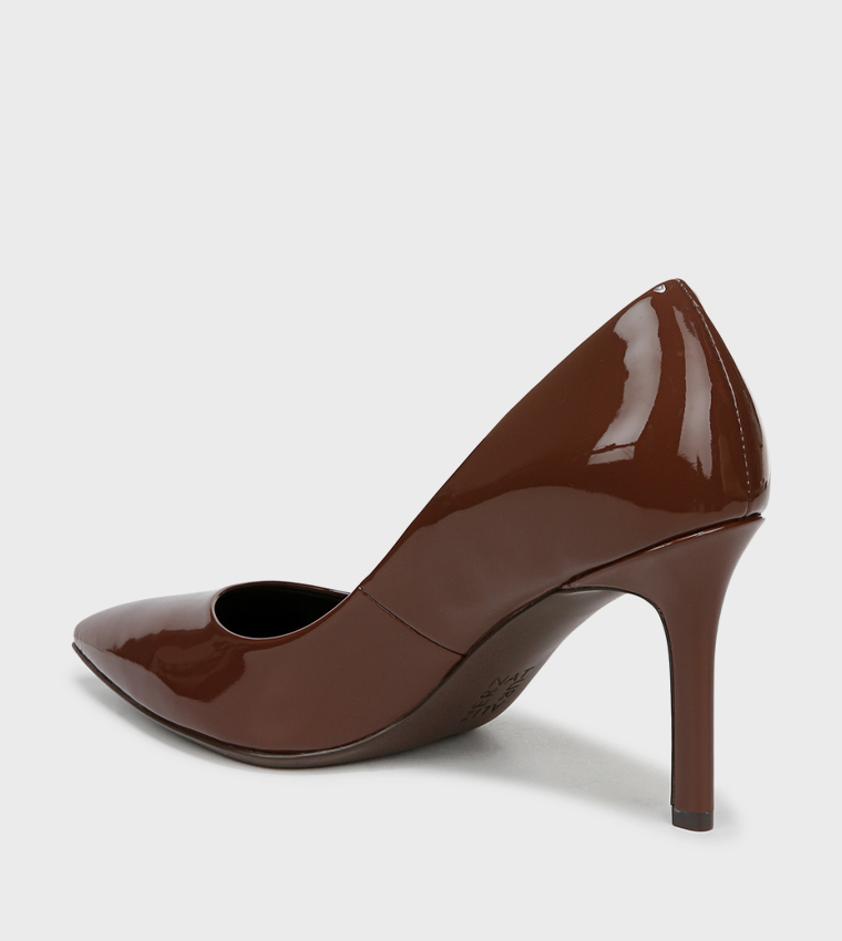 NAANNA-1 Glossy Pointed Toe Pumps