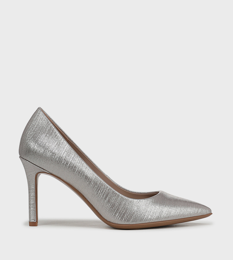 ANNA Textured Pointed Toe Pumps