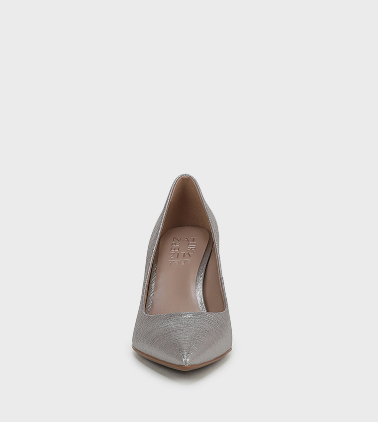 ANNA Textured Pointed Toe Pumps