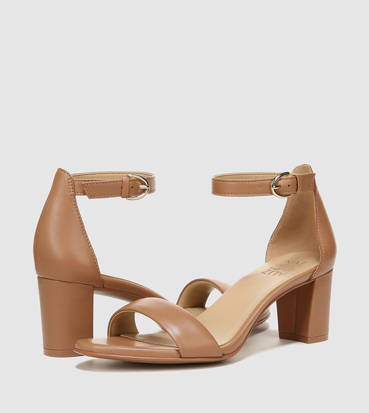 VERA Ankle Strap Block Heel Sandals