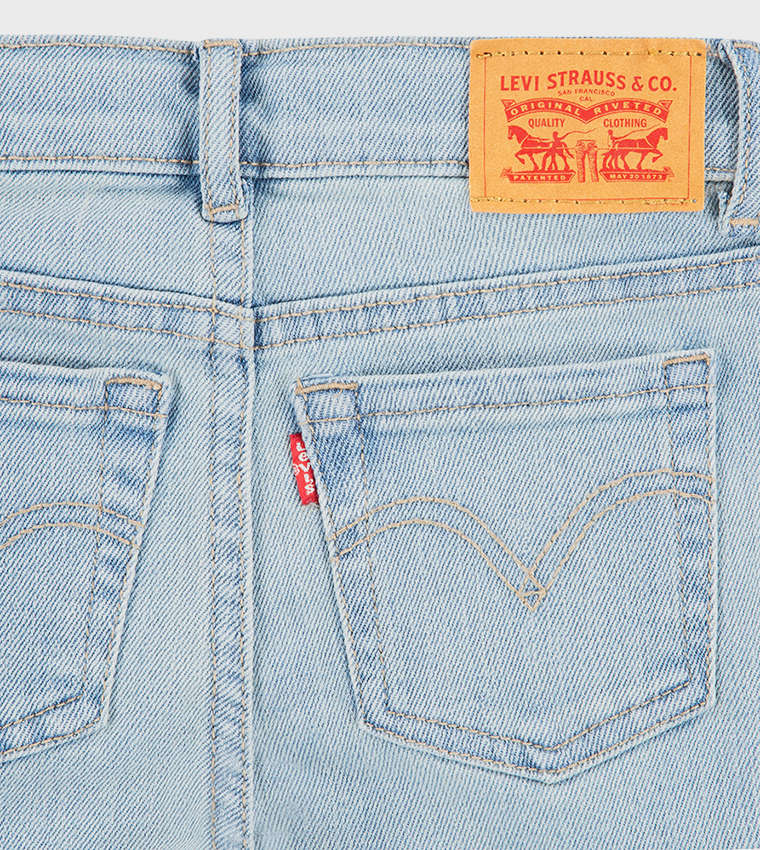 726 Washed High Rise Flared Jeans