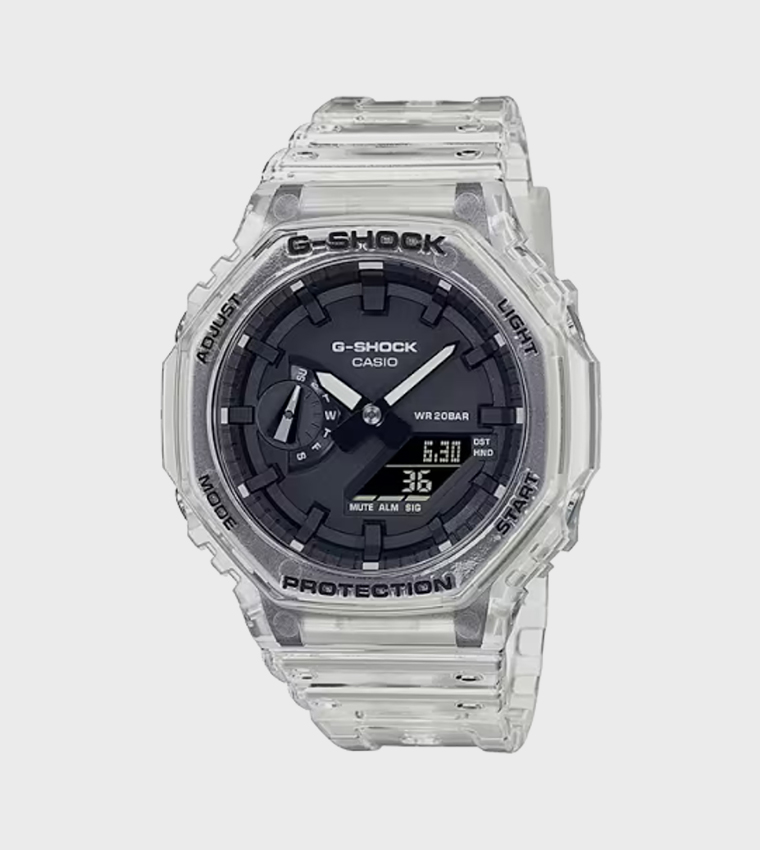 Black Dial Resin Strap Analog Watch