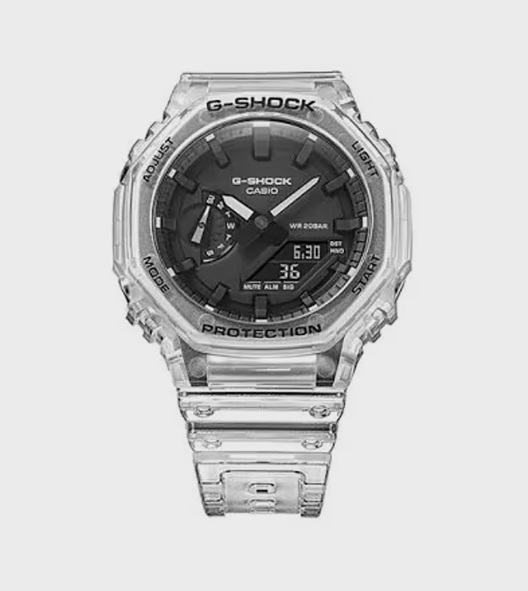 Black Dial Resin Strap Analog Watch