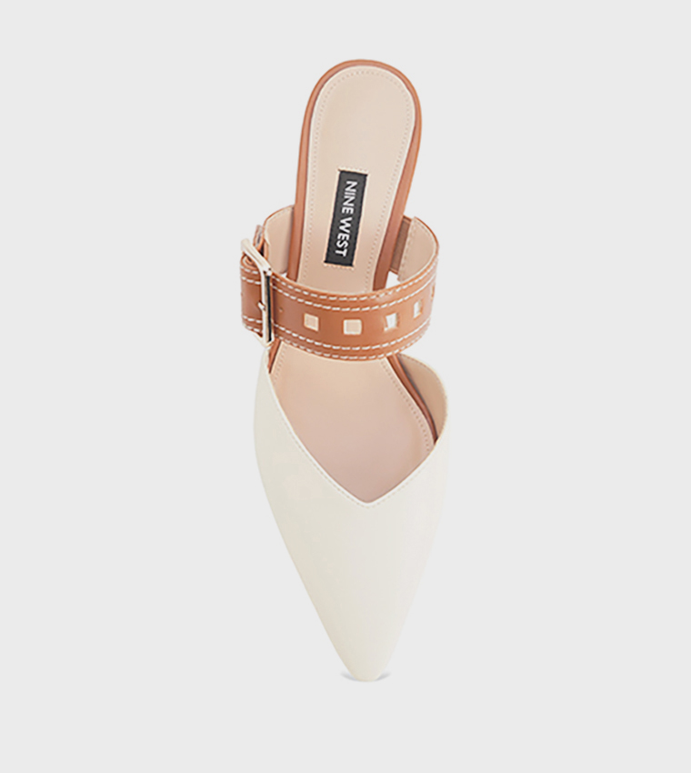 GABRIEL Buckle Detail Heeled Mules