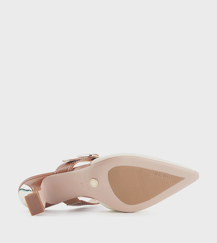GABRIEL Buckle Detail Heeled Mules