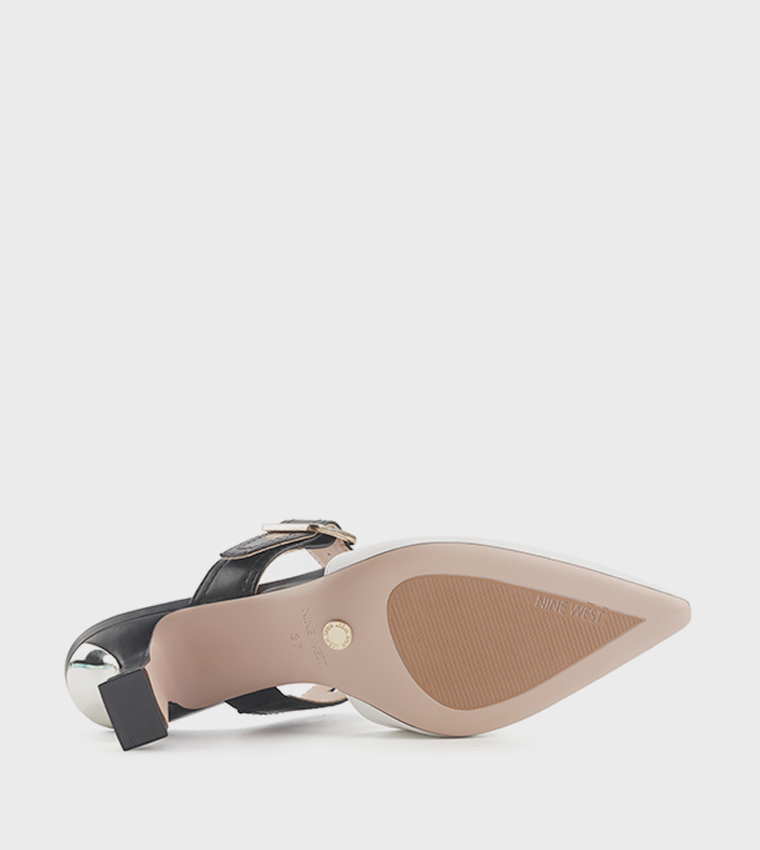 GABRIEL Buckle Detail Heeled Mules