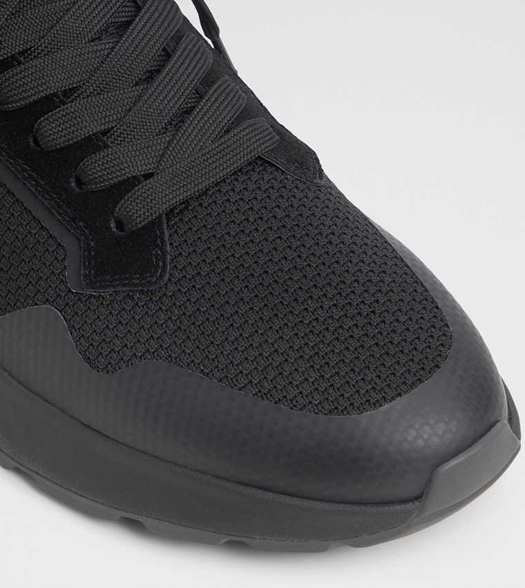 GARRICK Textured Lace-Up Sneakers