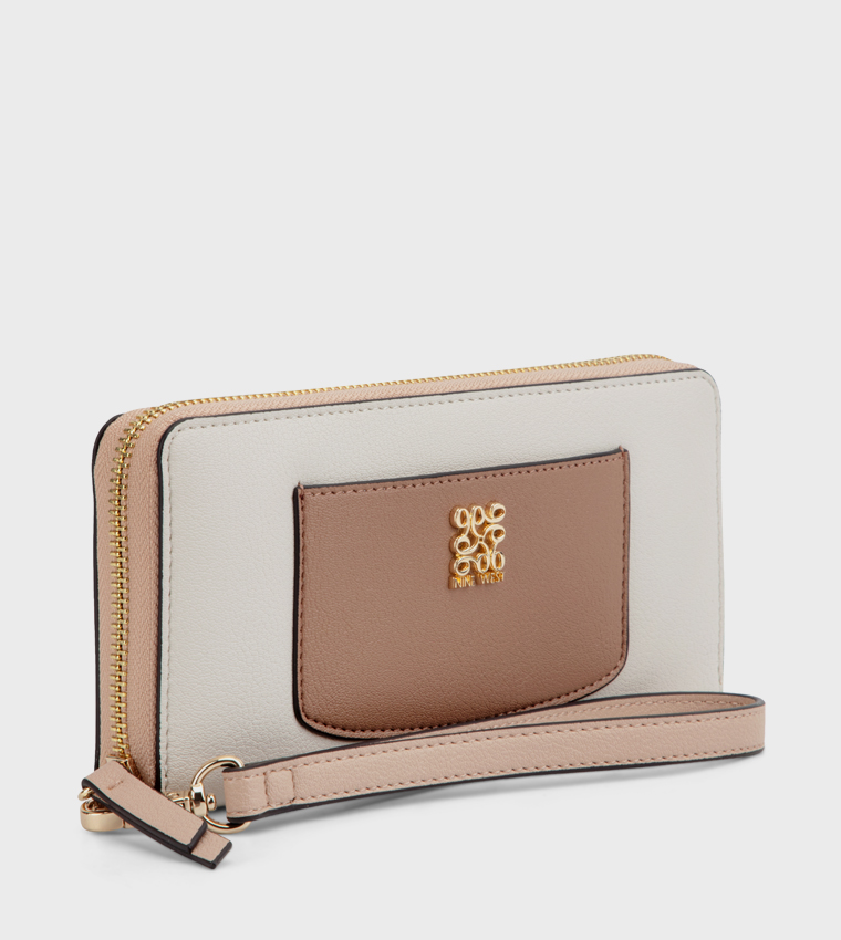 COEN Color Block Wristlet Wallet