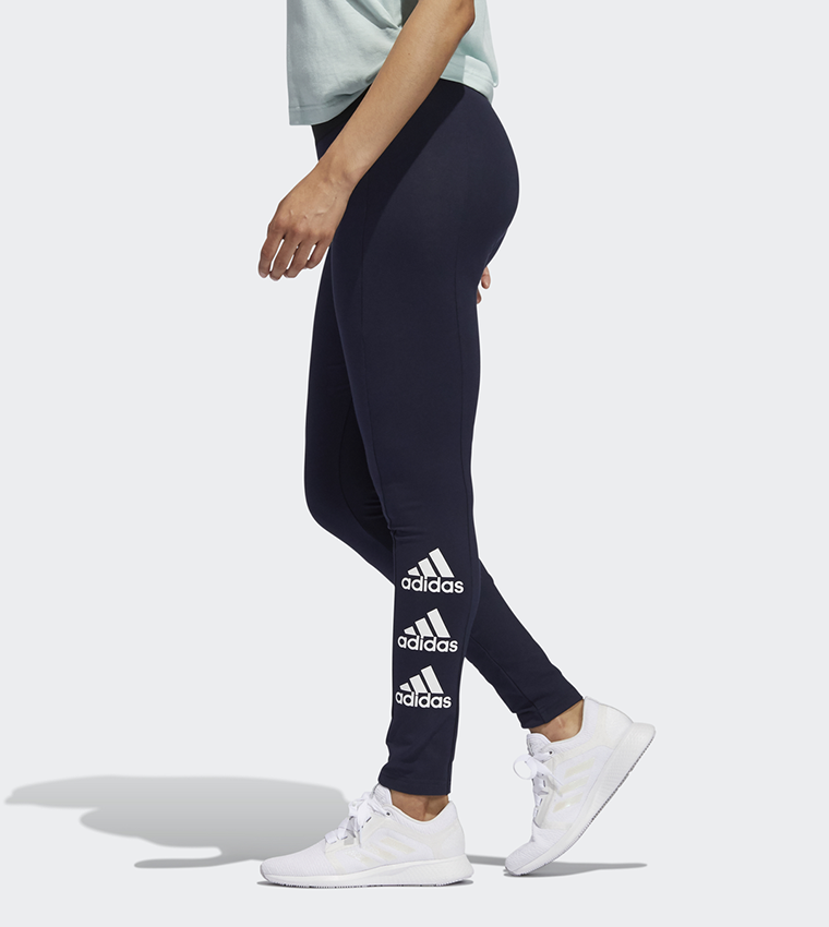 Buy Adidas Must Haves Stacked Logo Tights In Blue