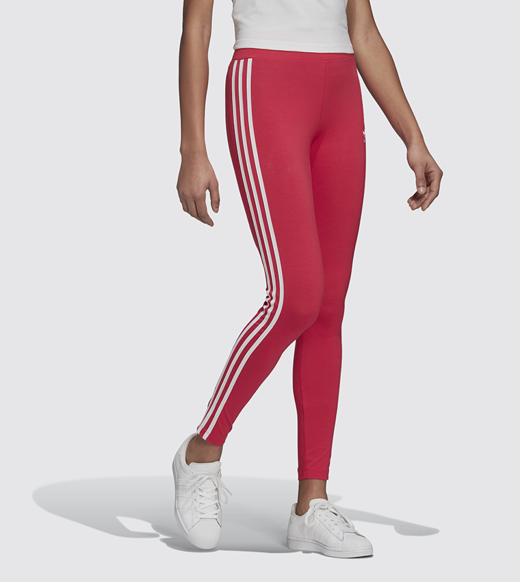 Buy Adidas 3 Stirpes Tights In Pink
