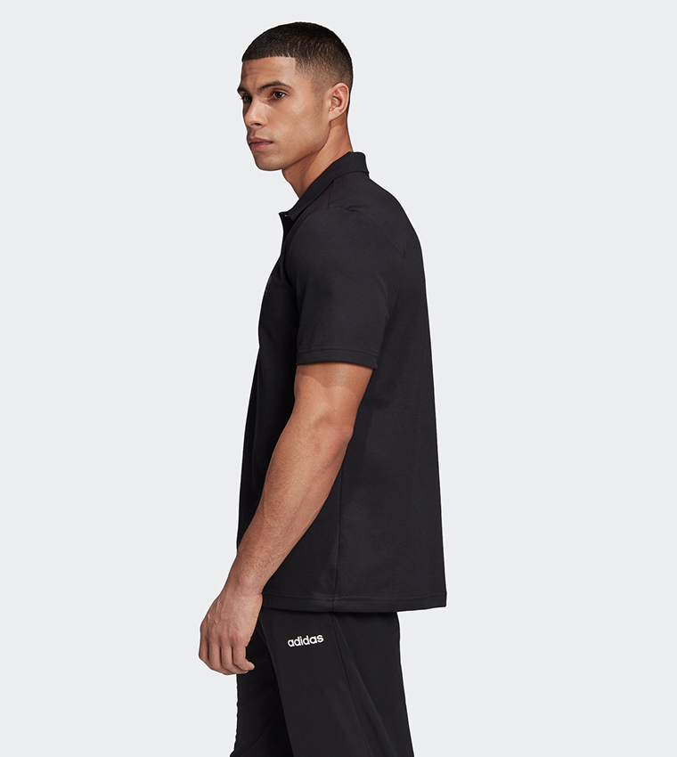 Buy Adidas Brilliant Basics Polo Shirt Black In Black 6thStreet Oman