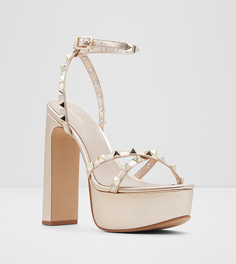 GEEGULLY Embellished Heeled Sandals