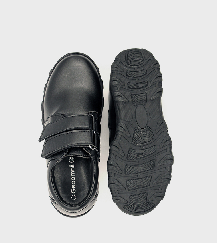 Krew Textured Velcro School Shoes