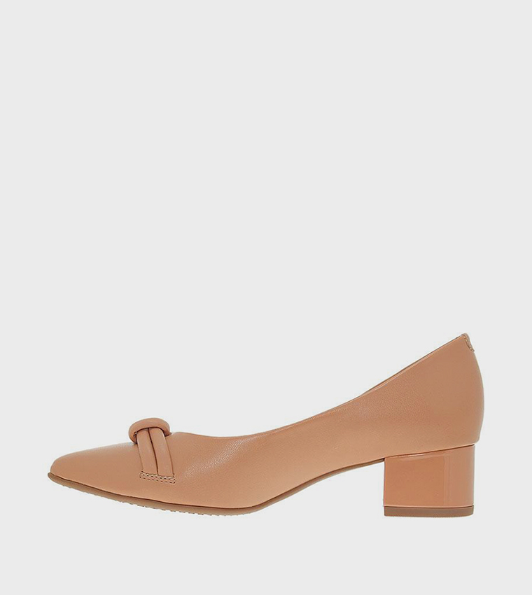 CALLIOPE Embellished Block Heel Pumps