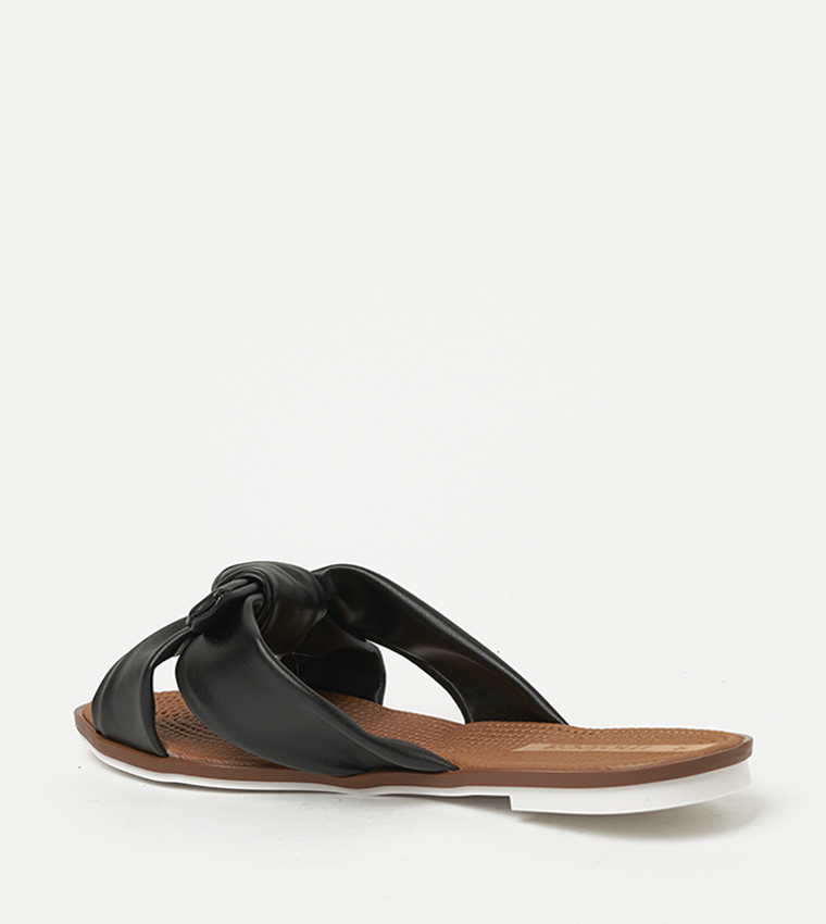 ANAKIN Bow Detail Flat Sandals
