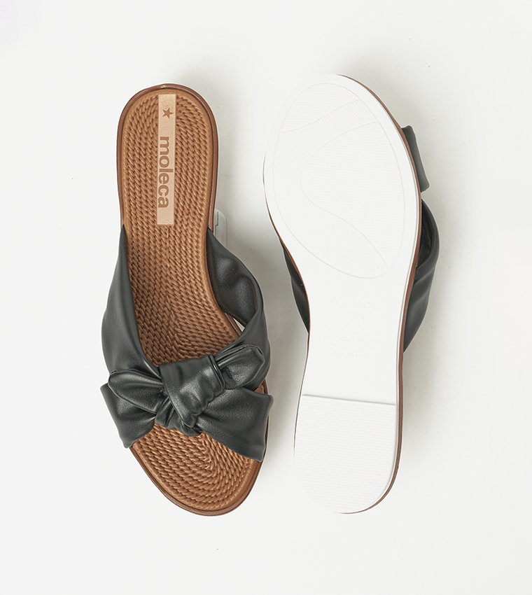 ANAKIN Bow Detail Flat Sandals