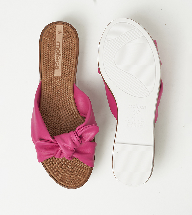 HAMZA Bow Detail Flat Sandals