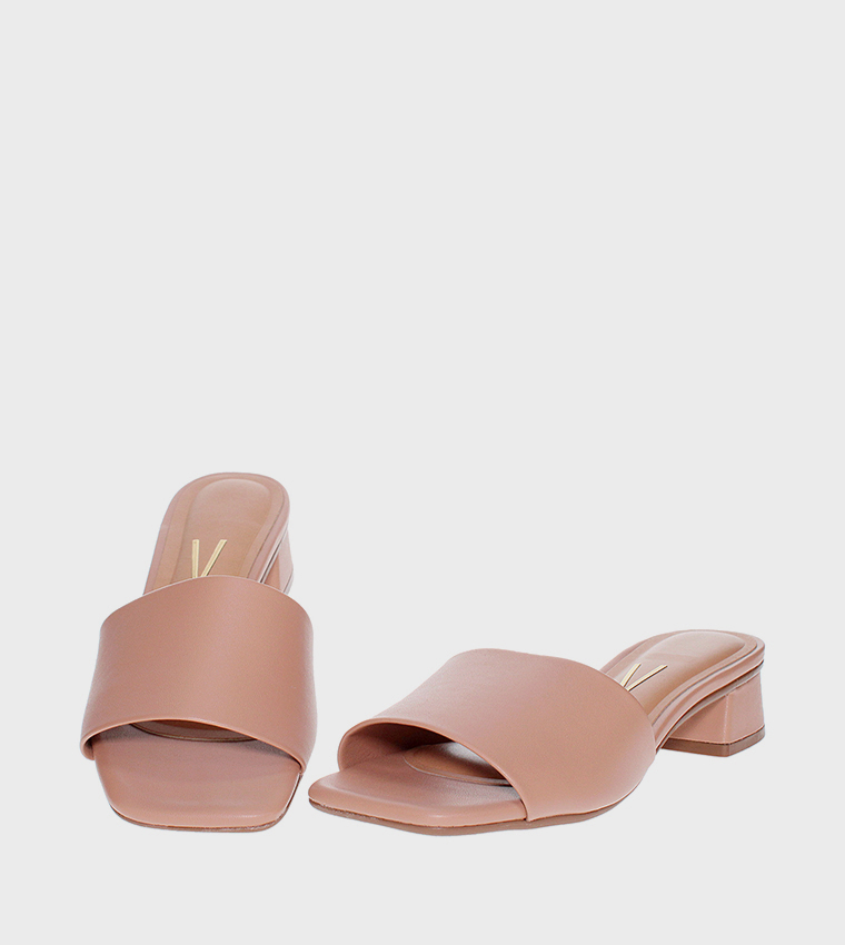 RAQUEL Low Block Heel Sandals